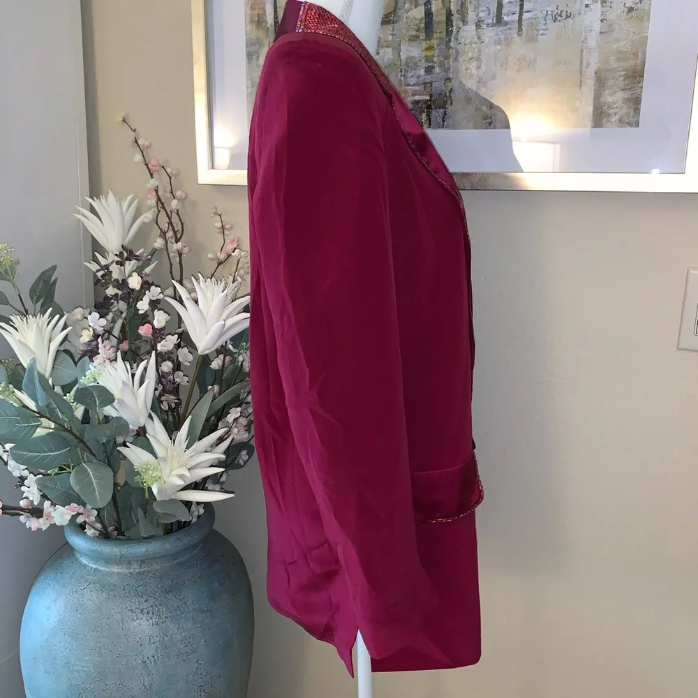 Diane Gilman 100% silk blazer/jacket - Picture 6 of 16